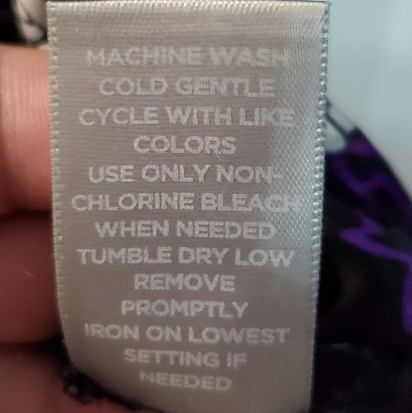 Plus size satiny purple blouse from Avenue - Picture 8 of 8